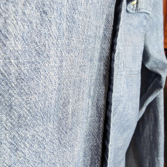 Sonoma Modern Fit Flexwear Denim Button Down Top Mens Small - Picture 6 of 9